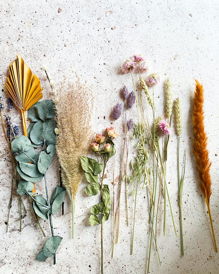Fiori secchi in stile boho